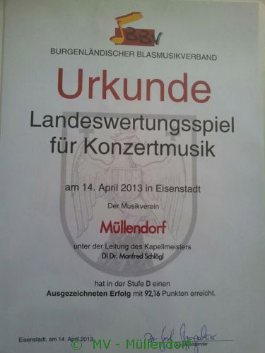 Landeswertungsspiel 2013
